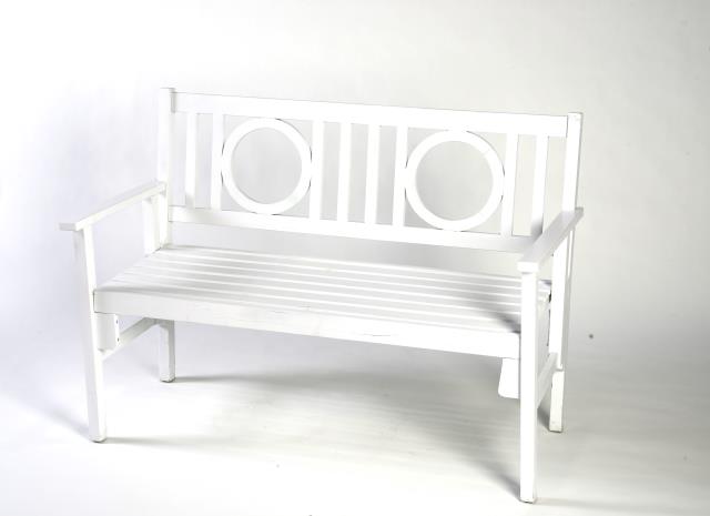 Rental store for Garden Bench-White in Jackson MS MS